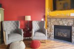 Living Room Seating with Gas Fireplace and TV